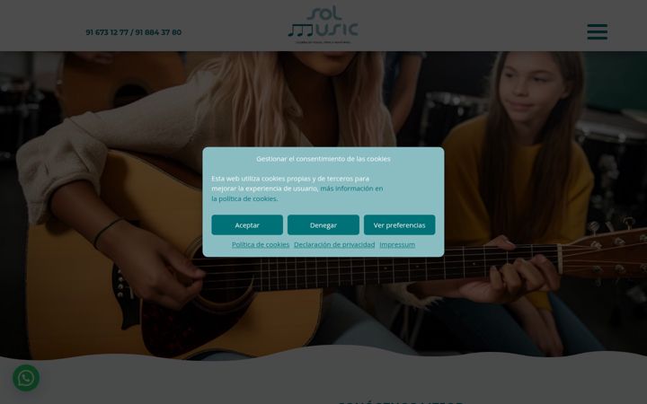 Ekrano kopija escuelademusicasolmusic.es