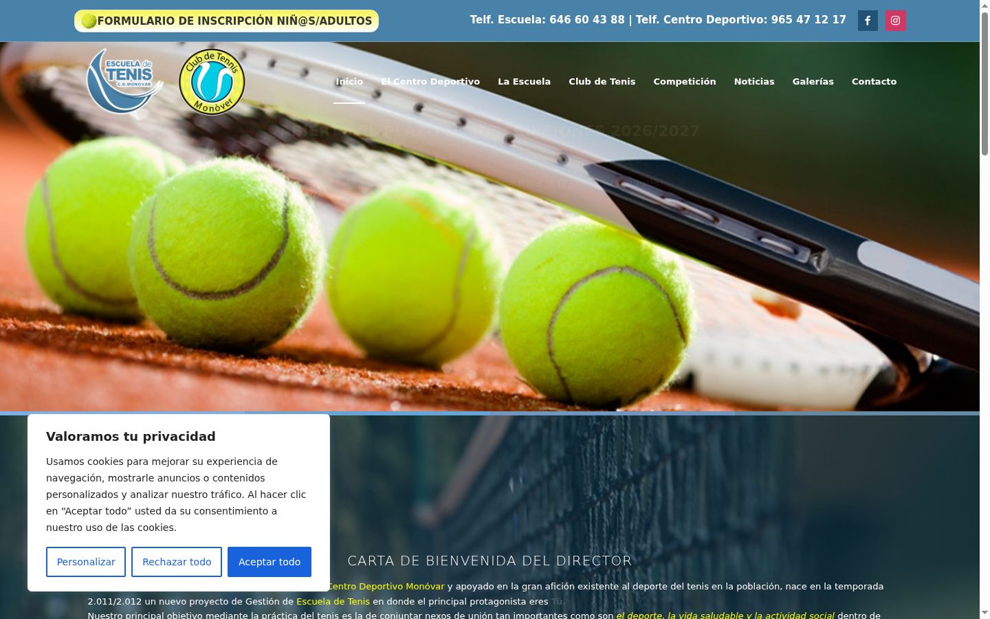 Screenshot tal-banner tal-kunsens muri qabel kwalunkwe interazzjoni