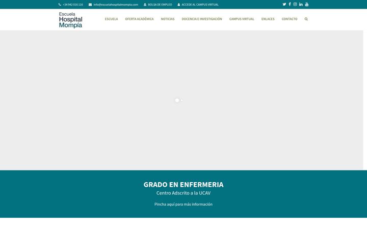 Captura de pantalla de escuelahospitalmompia.es