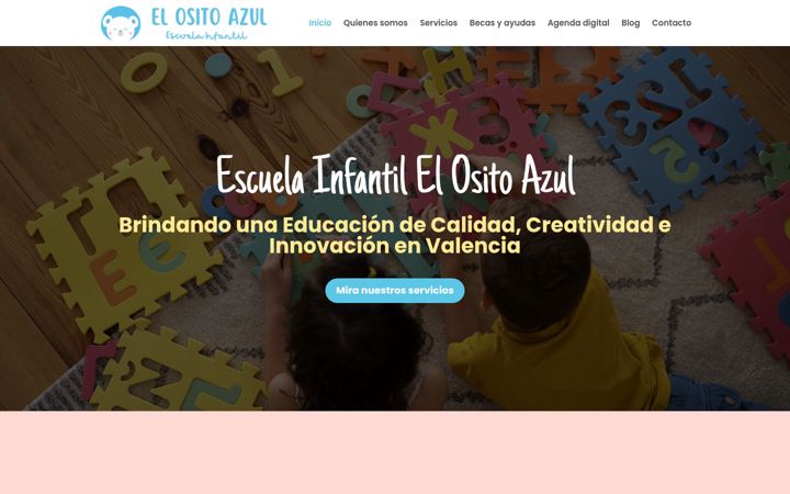 Ekrano kopija escuelainfantilelositoazul.es