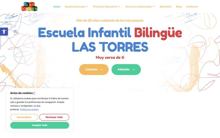 Ekrano kopija escuelainfantillastorres.es