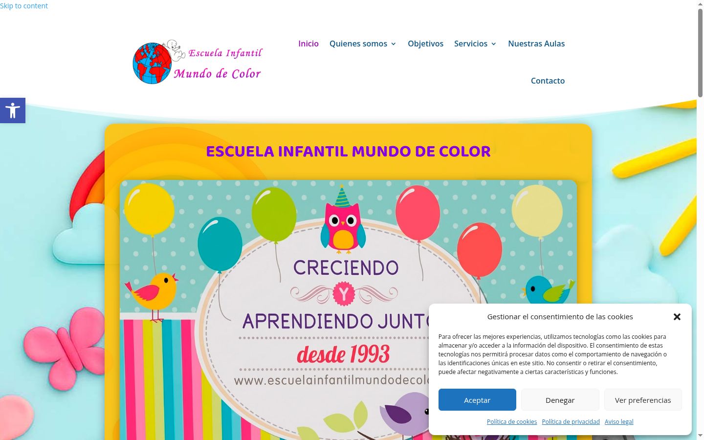 Screenshot tal-banner tal-kunsens muri qabel kwalunkwe interazzjoni