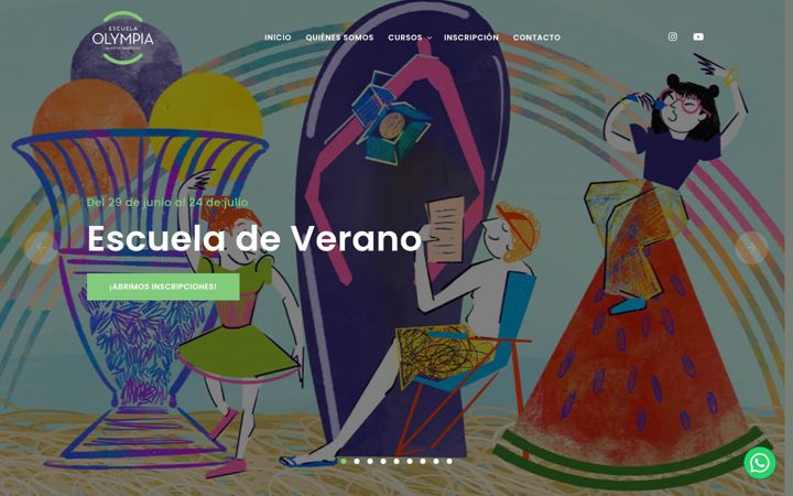 Screenshot of escuelaolympia.com