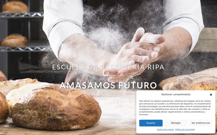 Captura de ecrã de escuelapasteleriaripa.es
