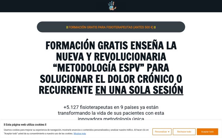 Captura de ecrã de escuelaposturologia.es