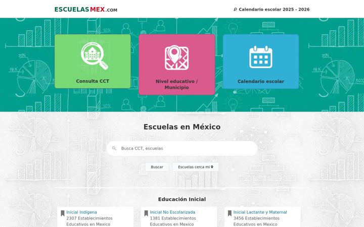 Screenshot of escuelasmex.com