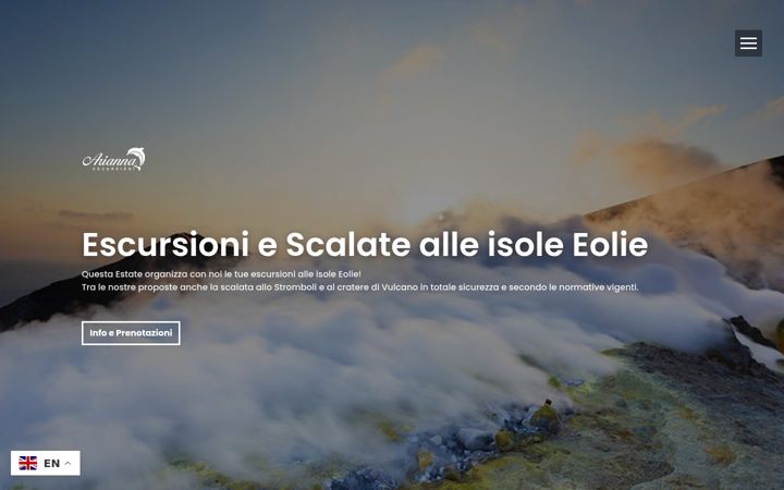 Zrzut ekranu escursioniescalataeolie.it