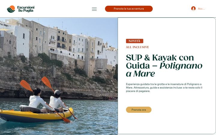 Zrzut ekranu escursionisupuglia.it