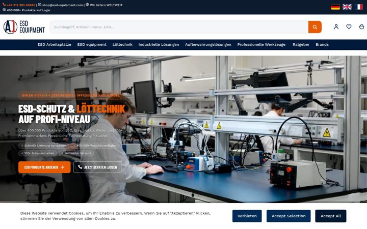 Screenshot of esd.equipment