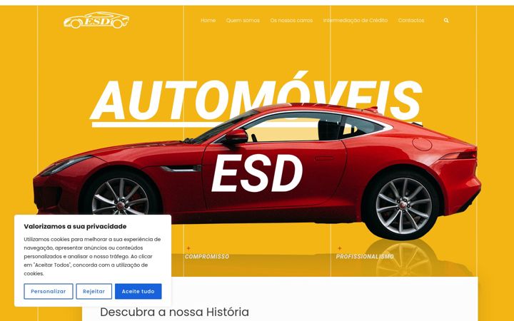 Screenshot of esdautomoveis.pt