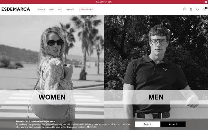 Skärmbild av esdemarca.com