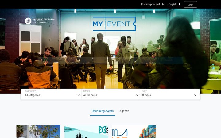 Screenshot of esdeveniments.upc.edu