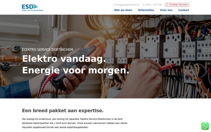 Captură de ecran a esdoetinchem.nl