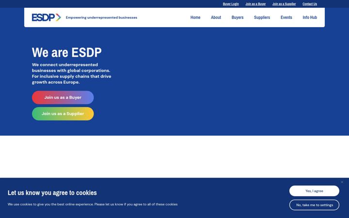 Captură de ecran a esdp-org.eu