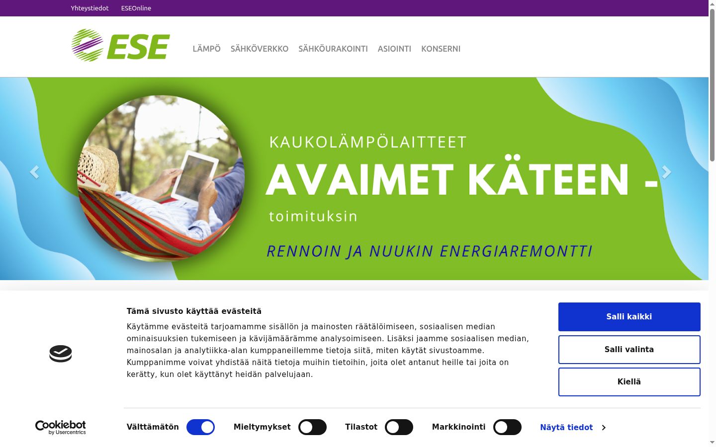 Screenshot van de toestemmingsbanner zoals getoond vóór enige interactie
