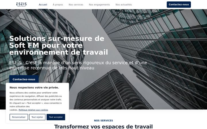 Screenshot di eseis.fr