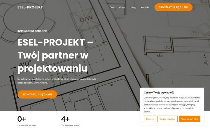 Captura de ecrã de eselprojekt.pl