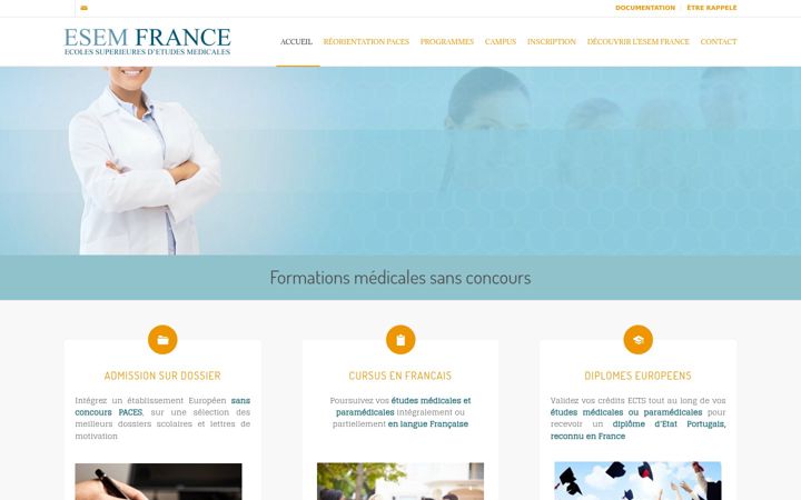Screenshot di esemfrance.fr