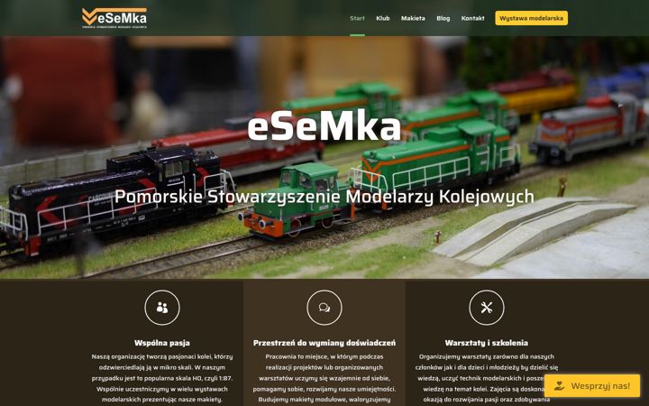 Captura de ecrã de esemka.pl