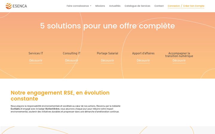 Screenshot di esenca.fr