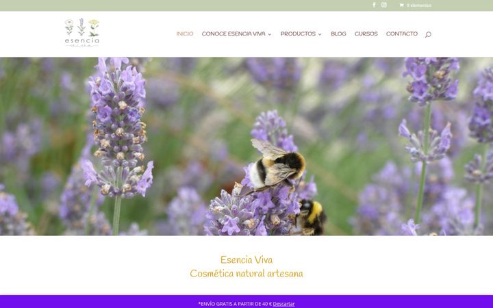 Screenshot of esenciaviva.es