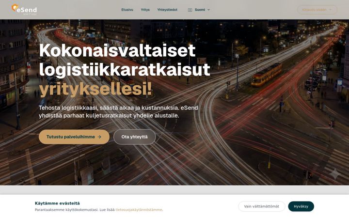 Captura de pantalla de esend.fi