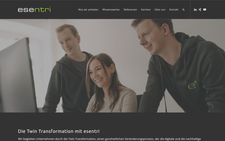 Screenshot of esentri.com