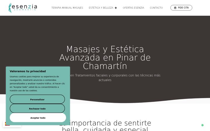 Captura de ecrã de esenziachamartin.es