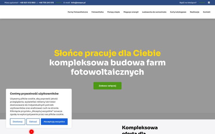 Captura de ecrã de esepv.pl