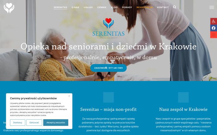 Captura de ecrã de eserenitas.pl