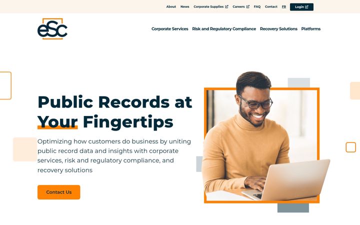 Screenshot of eservicecorp.ca