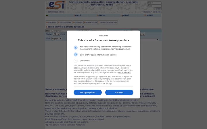 Screenshot of eserviceinfo.com