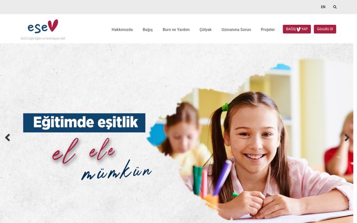 Snimka zaslona za esev.org.tr