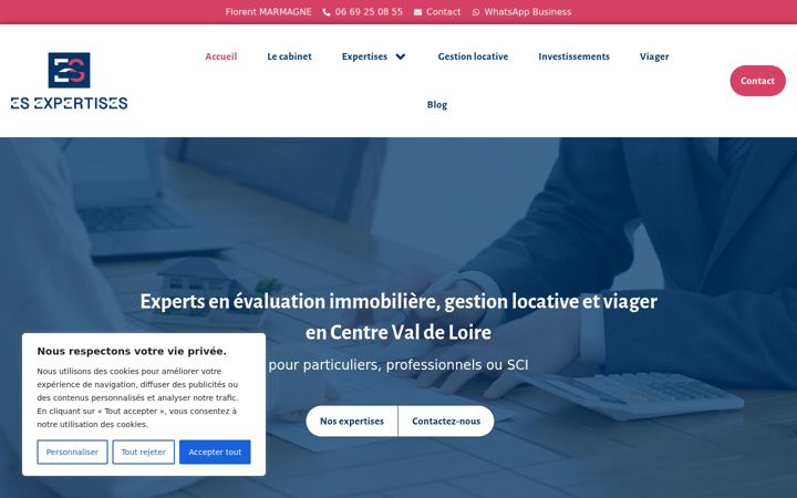 Screenshot di esexpertises.fr