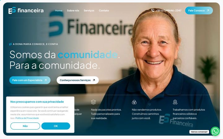 Skärmbild av esfinanceira.com.br