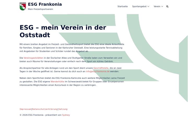 Screenshot von esg-frankonia.de