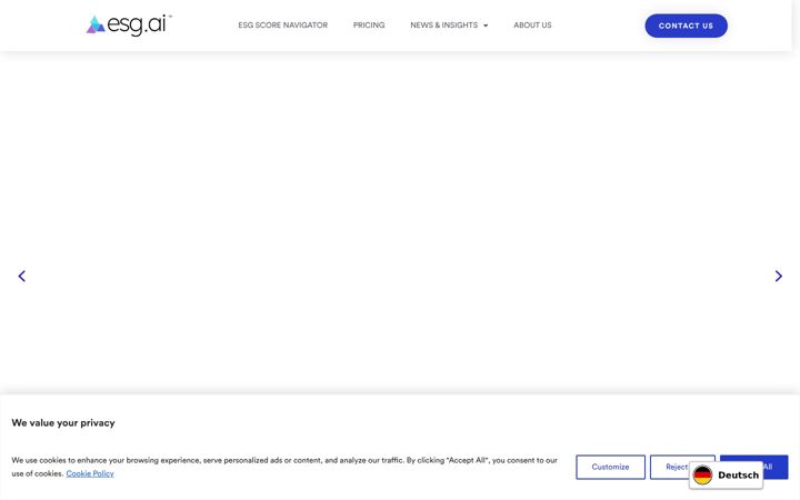 Snímek obrazovky esg.ai