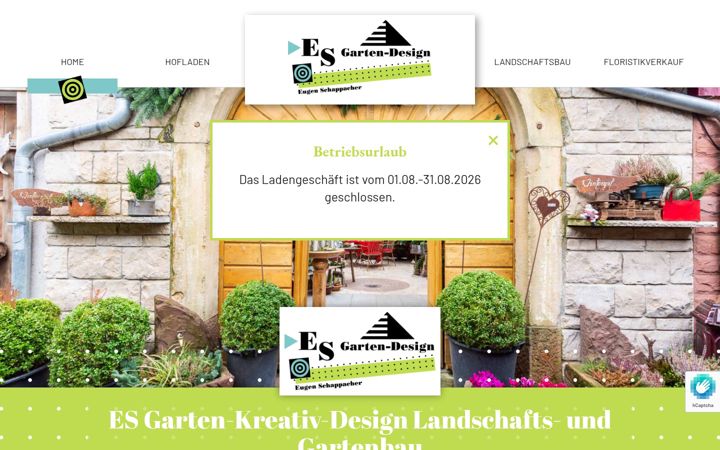 Ekrano kopija esgarten-design.de