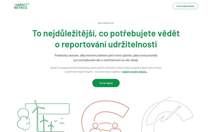 Snímek obrazovky esgchecklist.cz