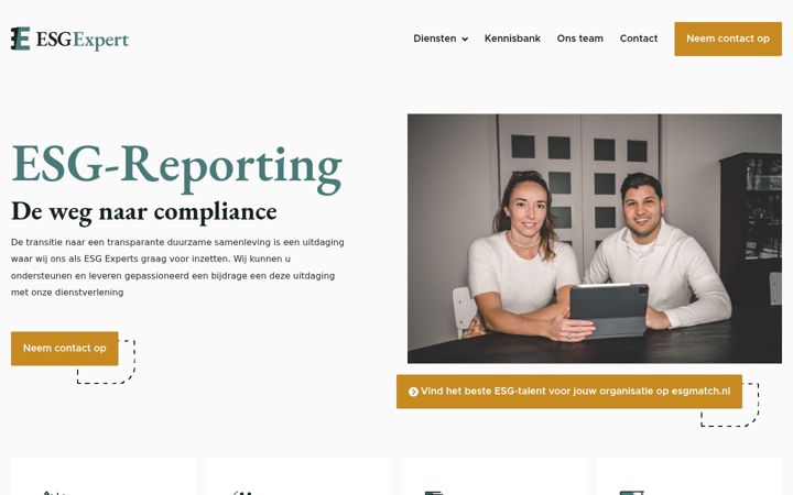 Screenshot ta' esgexpert.nl