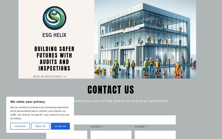 Screenshot di esghelix.co.uk