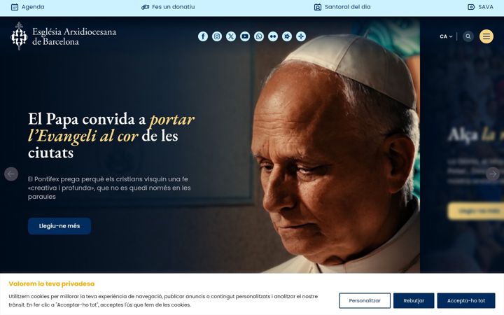 Screenshot of esglesia.barcelona