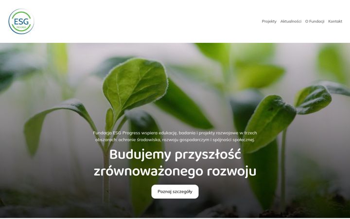 Captura de ecrã de esgprogress.pl