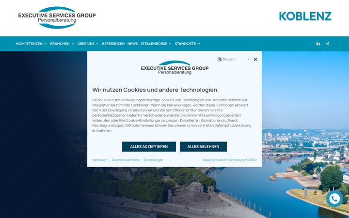 Ekrano kopija esgroup-koblenz.de