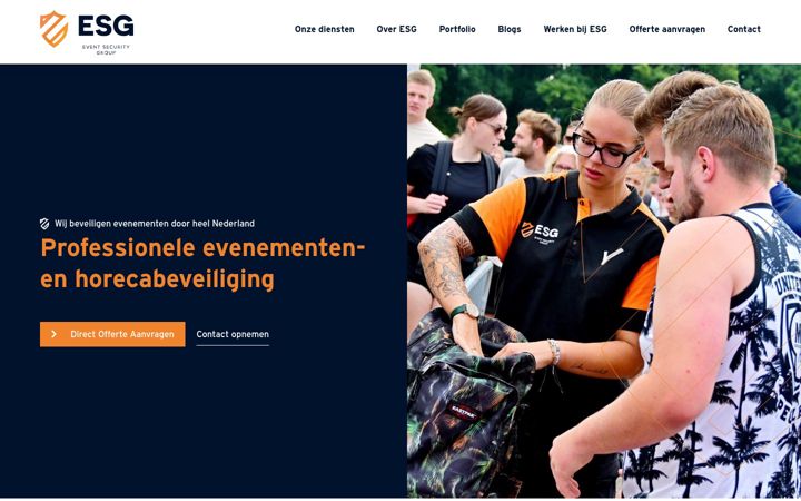 Screenshot ta' esgsecurity.nl