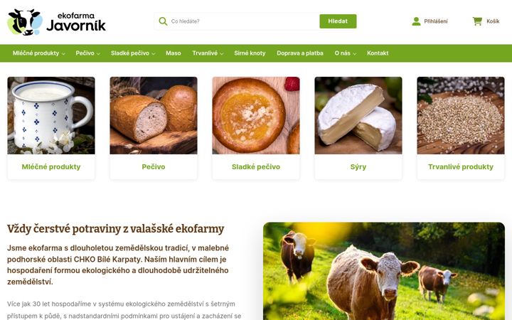 Snímek obrazovky eshop-ekofarmajavornik.cz