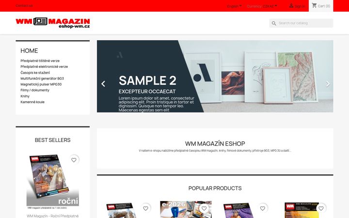 Captura de ecrã de eshop-wm.cz