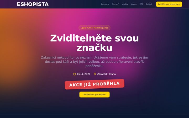Captura de ecrã de eshopista.cz