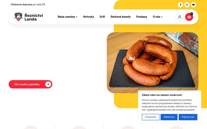 Captura de ecrã de eshoplanda.cz
