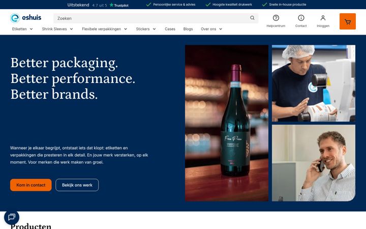 Screenshot ta' eshuis.nl